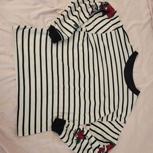 Rose striped shirt